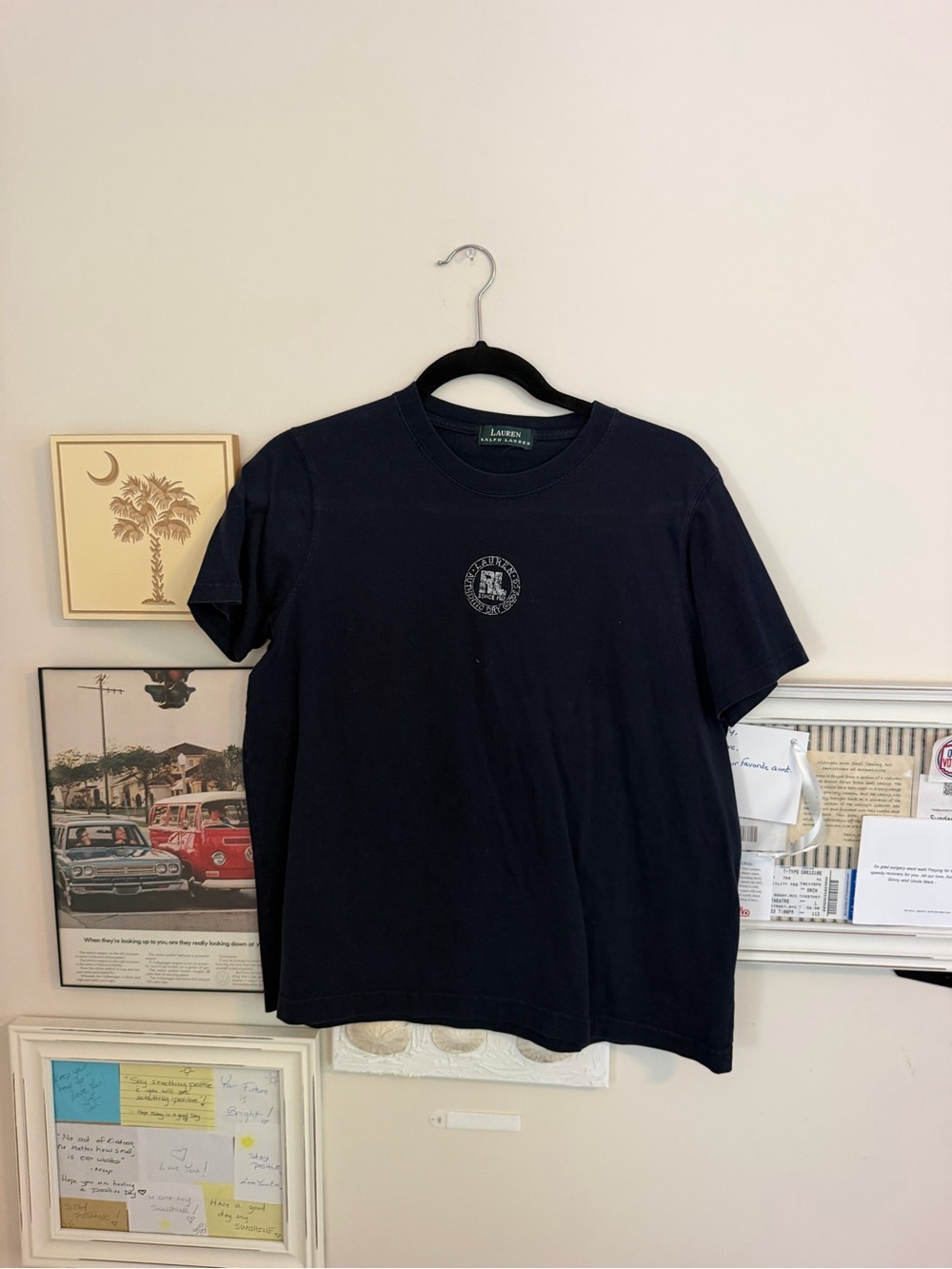 Ralph Lauren navy Crewneck Logo T-Shirt